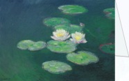 Monet Claude; Seerosen am Abend
