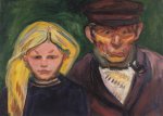 Munch Edvard; Alter Fischer mit Tochter , 1902