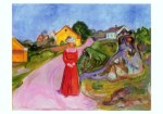 Munch Edvard; Dorfstrasse in Aasgardstrand , 1902