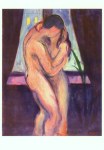 Munch Edvard; Der Kuss , ca. 1896/97 (1892)