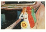 Munch Edvard; Mädchen auf der Brücke , 1900