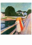 Munch Edvard; Vier Mädchen auf der Brücke , 1905