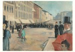 Munch Edvard; Musik auf der Karl Johan Straße , 1889