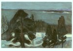 Munch Edvard; Winternacht , ca. 1900
