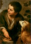 Murillo Bartolomé Esteban; Die Pastetenesser (Ausschnitt) , um 1670/75