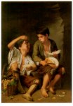 Murillo Bartolomé Esteban; Trauben- und Melonenesser , 1645/46