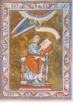 Miniatur aus der Nationalbibliothek Wien; Der Evangelist Marcus
