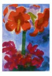 Nolde Emil; Amaryllis und Alpenveilchen