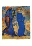 Nolde Emil; Frau und Engel , 1938/45