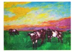 Nolde Emil; Ochsen am Morgen , 1939