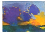 Nolde Emil; Meer mit hellvioletter Wolke