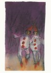 Nolde Emil; Zwei Pierrots , 1938/45