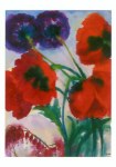 Nolde Emil; Roter und violetter Mohn