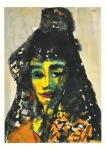 Nolde Emil; Spanierin in schwarzer Tracht , 1921