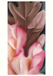 O'Keeffe Georgia; Eichenblätter, rosa und grau , 1929