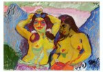 Pechstein Max; Zwei Mädchen , 1909