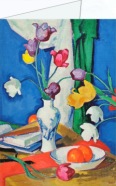 Peploe Samuel John; Tulpen und Früchte , ca.1919