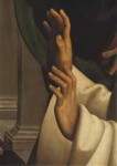 Perugino Pietro; Die Visionen des heiligen Bernhard (Detail) ca. 1490/94