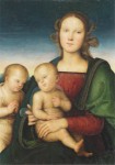 Perugino Pietro; Madonna mit Kind und dem Johannesknaben