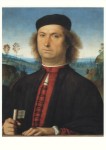 Perugino Pietro; Bildnis des Francesco delle Opere , ca. 1490/94