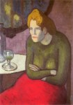 Picasso Pablo; Die Absinth-Trinkerin , 1901