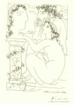 Picasso Pablo; Bildhauer und Modell bewundern Büste , 1933