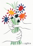 Picasso Pablo; Blumenstrauß in den Händen - Le Bouquet, 21 avril 1958 , 1958
