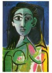 Picasso Pablo; Weibliche Halbfigur (Jacqueline) , 1963