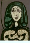 Picasso Pablo; Die Frau mit dem Haarnetz , 1949/56