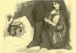 Picasso Pablo; Frau mit schlafendem Mann , 1942/43