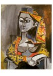 Picasso Pablo; Jacqueline im türkischen Kostüm , 1955