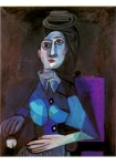 Picasso Pablo; Sitzende Frau mit kleinem runden Hut , 1942