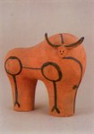 Picasso Pablo; Stehender Stier , 1949