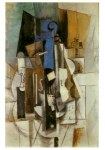 Picasso Pablo; Le violon au café , 1913