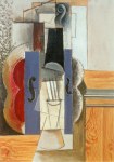 Picasso Pablo; Un violon accroché au mur , 1912/13