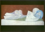Picasso Pablo; In weissem Bett liegender Akt , 1946