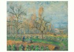 Pissarro Camille; Obstgarten in Pontoise bei Sonnenuntergang , 1878
