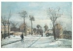 Pissarro Camille; Route de Versailles, Louveciennes (Schnee) , ca. 1870