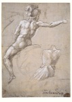 Raphael (Raffaele Santi); Studie eines Kriegers zu Pferd , 1511/12