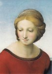 Raphael (Raffaele Santi); Madonna im Grünen (Detail) , 1505/06