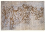 Raphael (Raffaele Santi); Entwurf für die 'Disputa' , ca. 1508/09