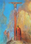 Redon Odilon; Kalvarienberg , ca. 1895