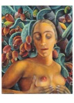 Rée Anita; Halbakt vor Feigenkaktus (Selbstbildnis) , 1922-1925