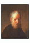 Rembrandt Harmensz. van Rijn; Brustbild eines alten Mannes , 1660
