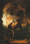 Rembrandt Harmensz. van Rijn; Tobias heals his maurotic Father , 1636