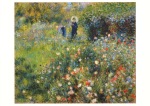 Renoir Pierre-Auguste; Frau mit Sonnenschirm in einem Garten , 1875