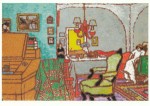 Rippl-Rónai József; Interieur mit grünem Sessel , 1910