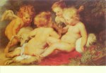 Rubens Peter Paul; Der kleine Jesus mit Hl.Johannes und zwei Engeln