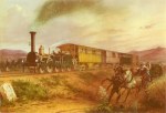 Russ Leander; Südbahnzug am Spätabend , 1847
