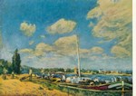 Sisley Alfred; Lastkähne bei St.Mammes